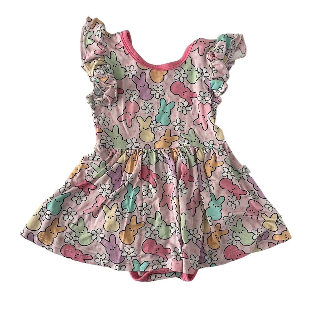 Dream Big Little Co Peeps bodysuit dress